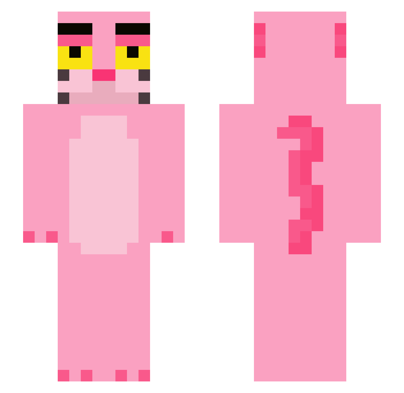 DiaoxieHua020718 Minecraft skin, front and back view