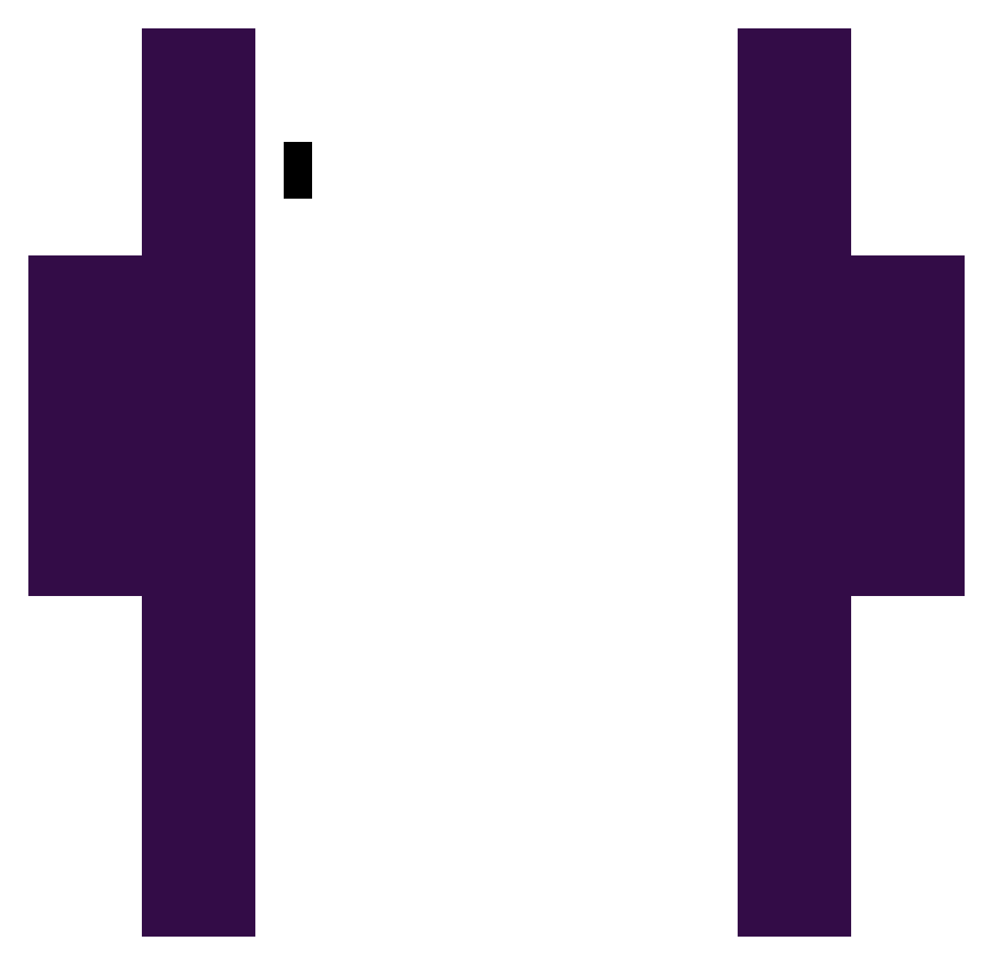 PurpleMelody Minecraft skin, front and back view