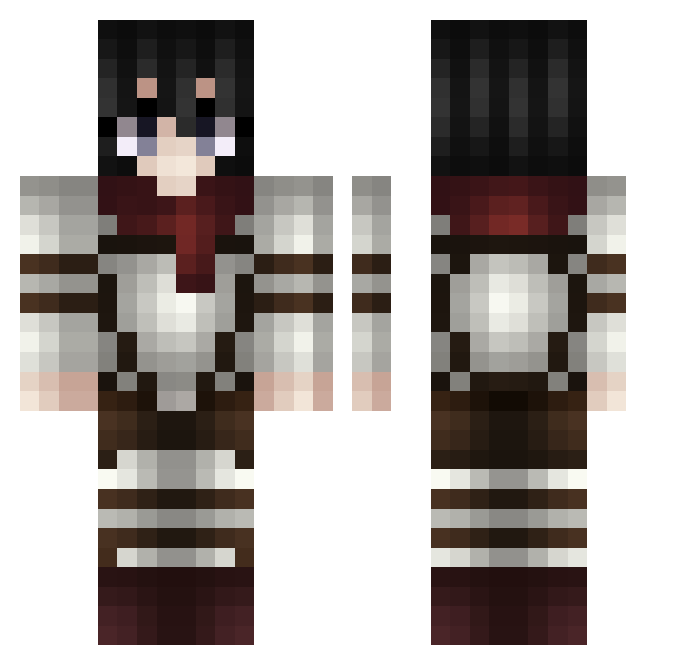 valesitapatatita Minecraft skin, front and back view