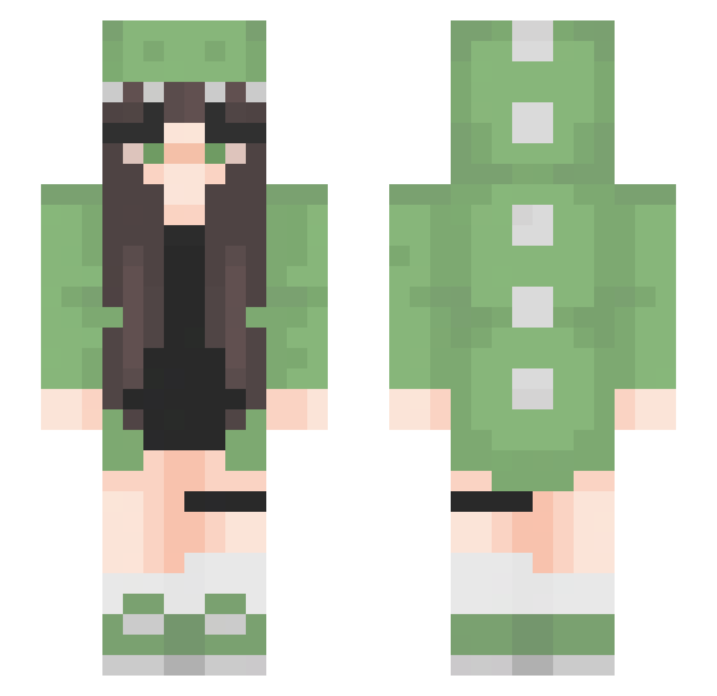 Catharina Minecraft skin, front and back view
