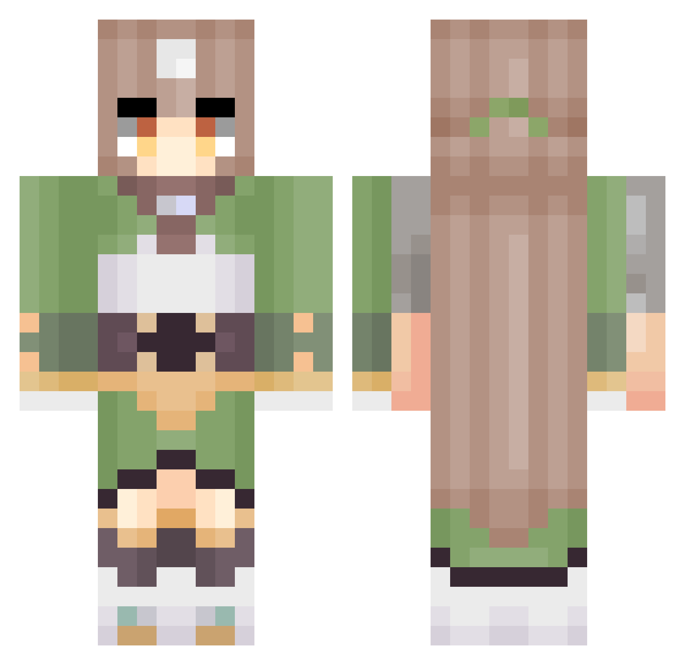 Season_hong Minecraft skin, front and back view
