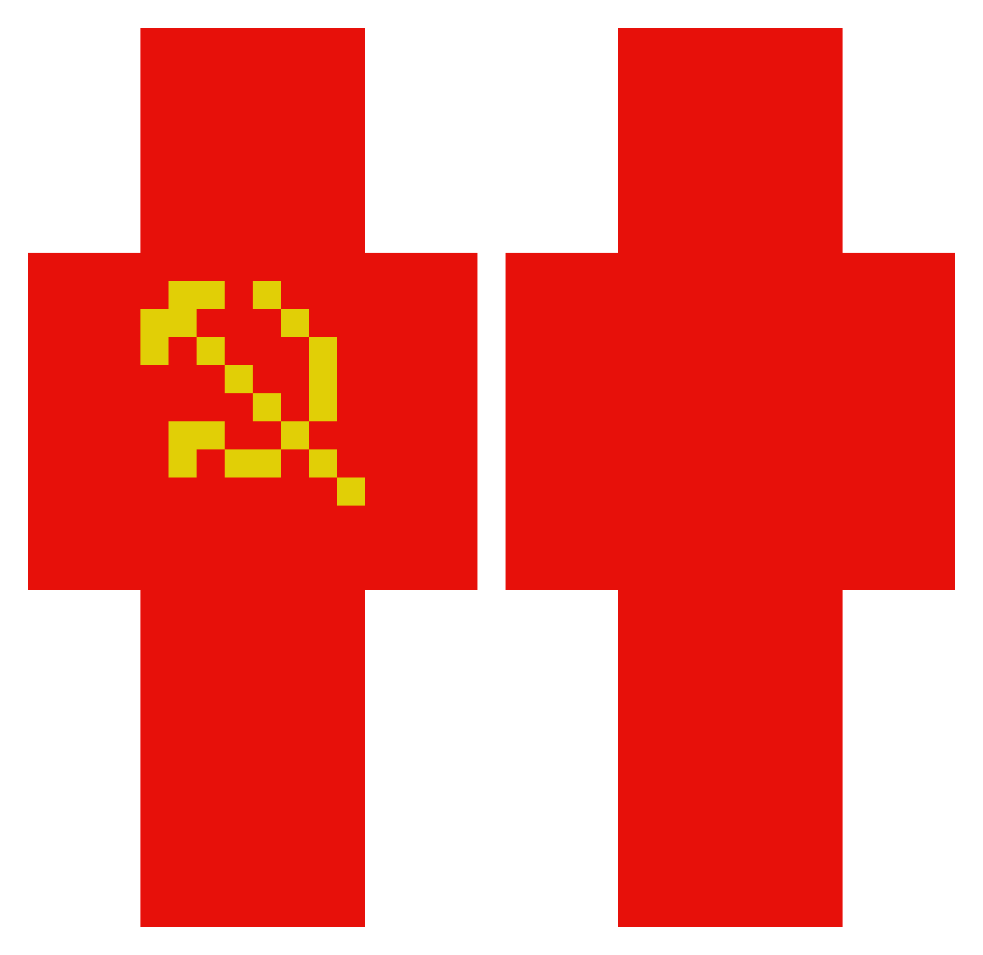 sett111 Minecraft skin, front and back view
