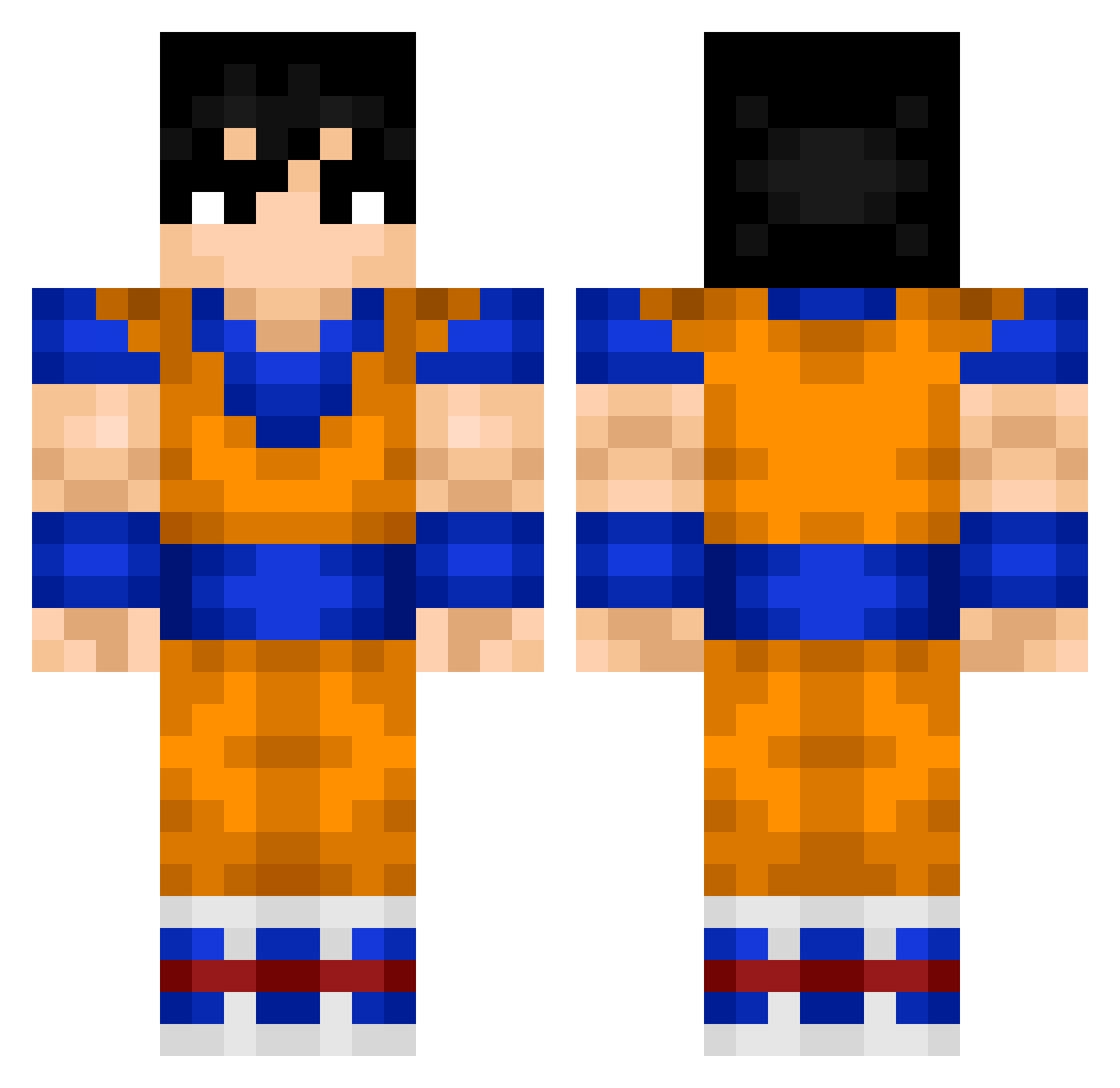 Younes_Gamer_ Minecraft skin, front and back view