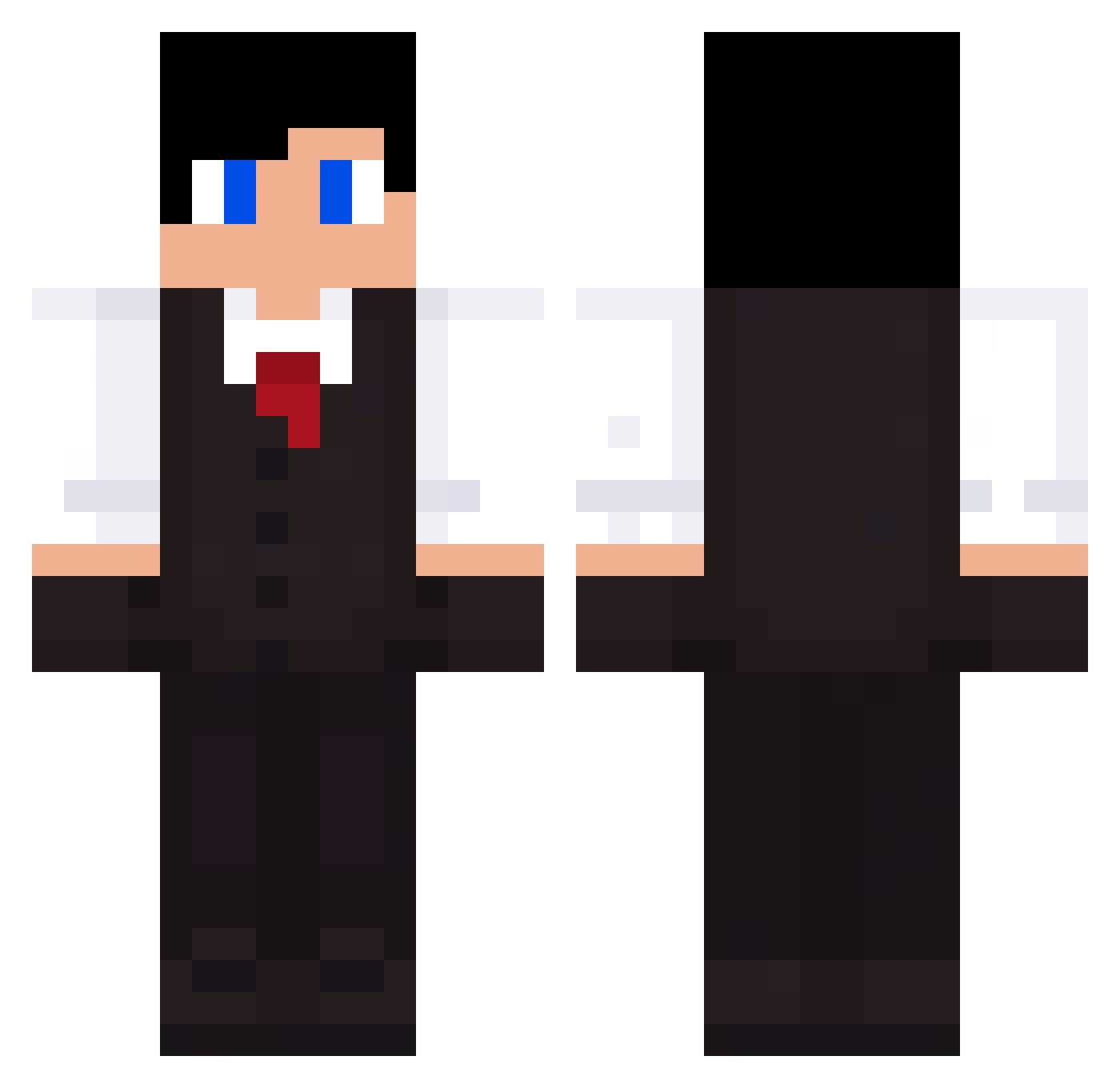 TheDutchBoii Minecraft skin, front and back view