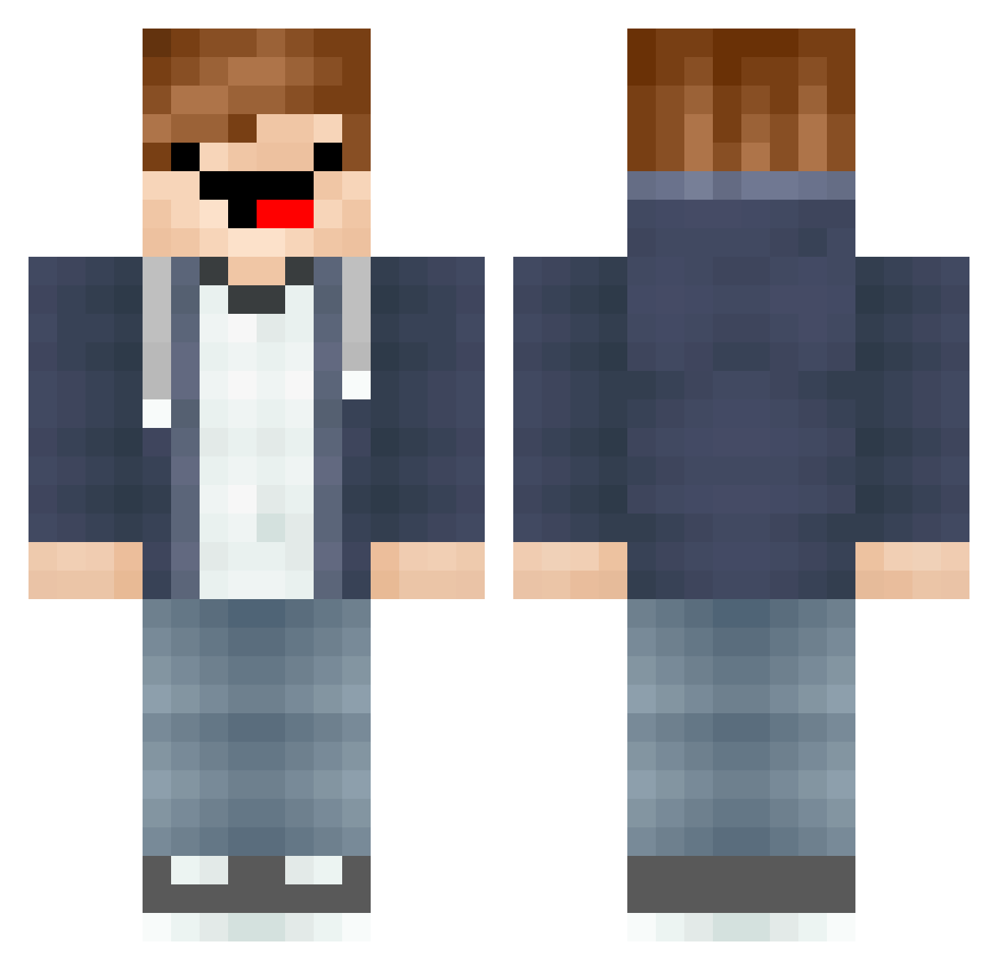 xEpicStijnx Minecraft skin, front and back view