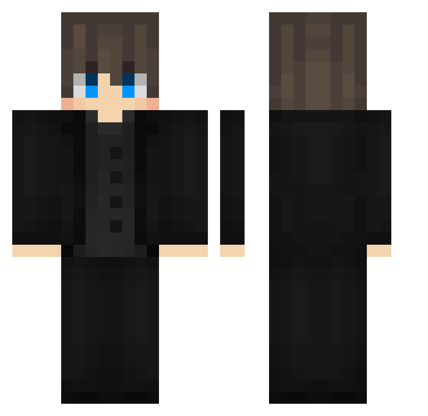Renuncio Minecraft skin, front and back view