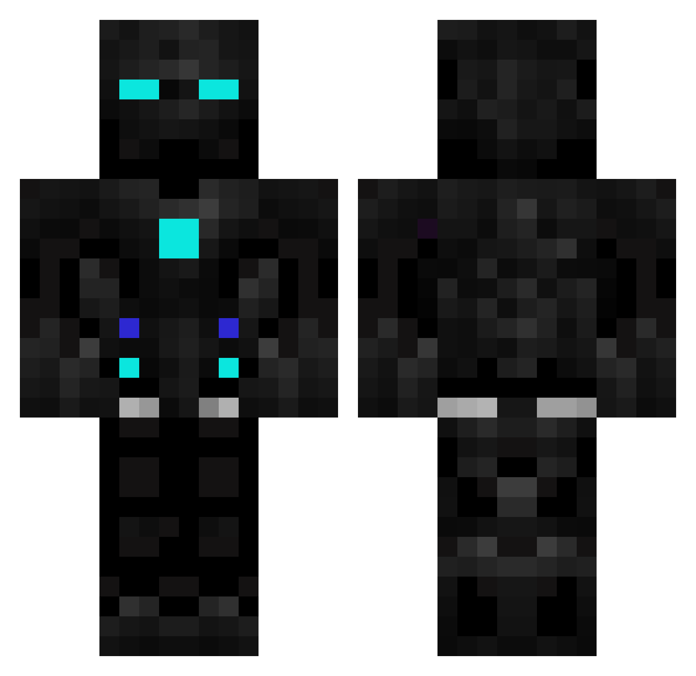 itsalexk Minecraft skin, front and back view