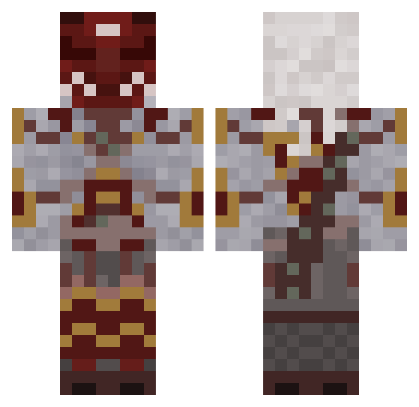 infinity_driver Minecraft skin, front and back view