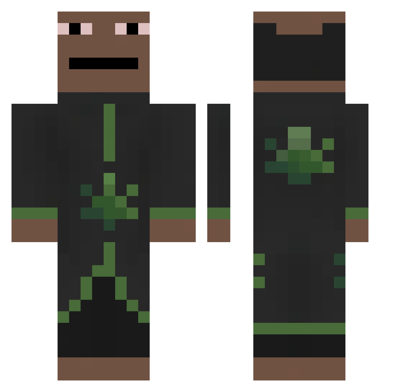 4zzz4yy Minecraft skin, front and back view