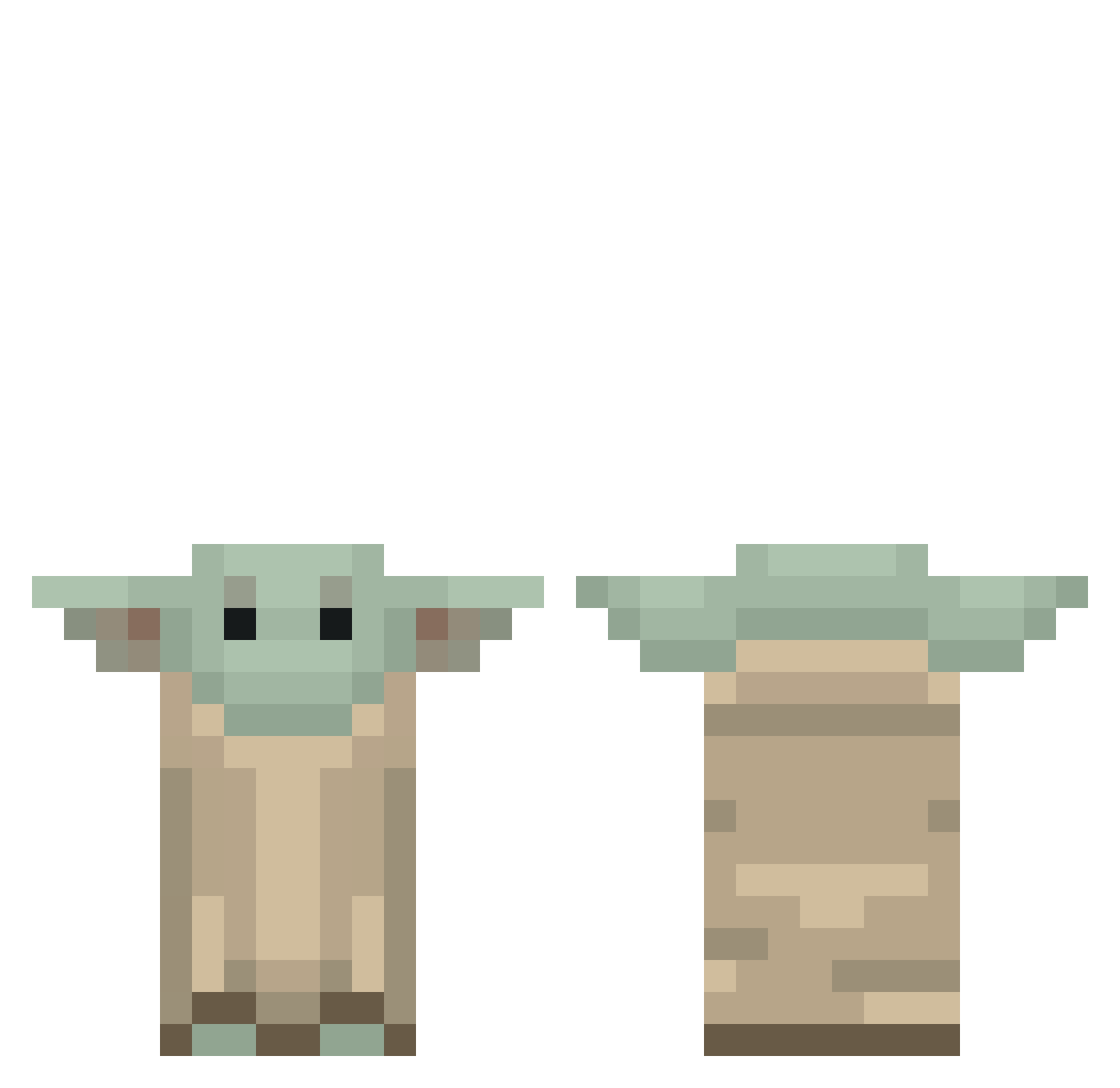 m3_ Minecraft skin, front and back view