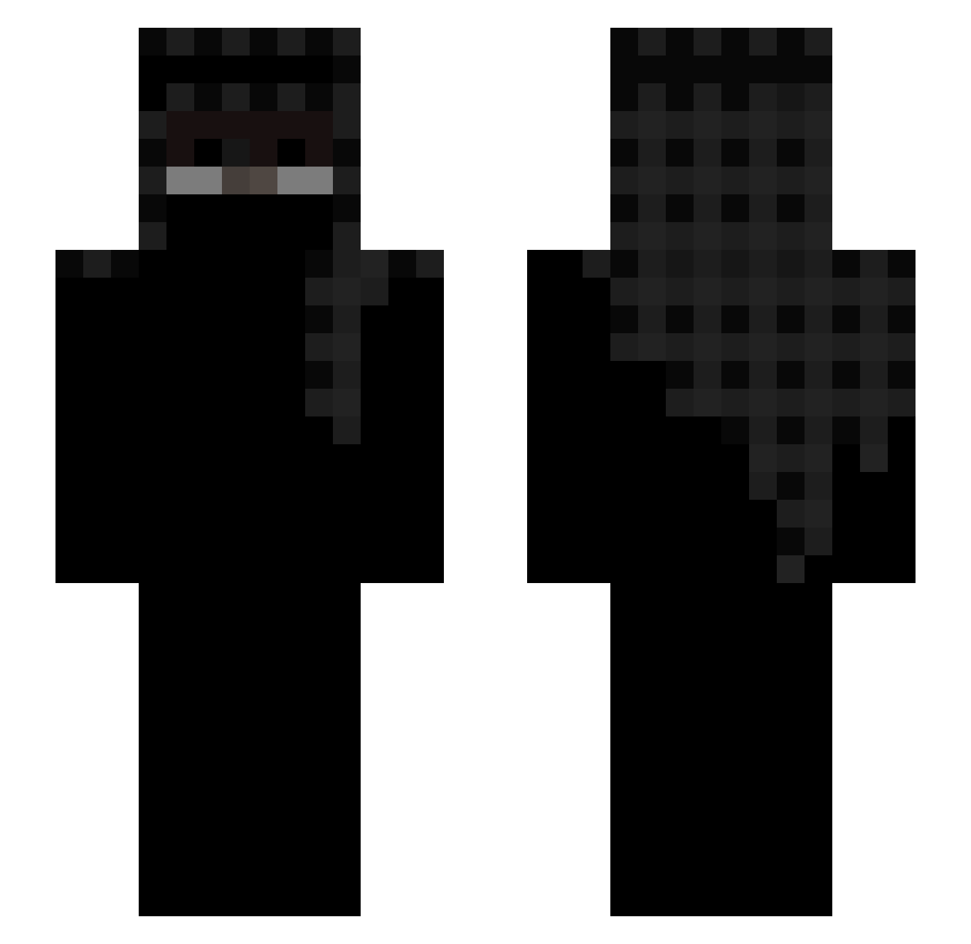 yannisxv Minecraft skin, front and back view