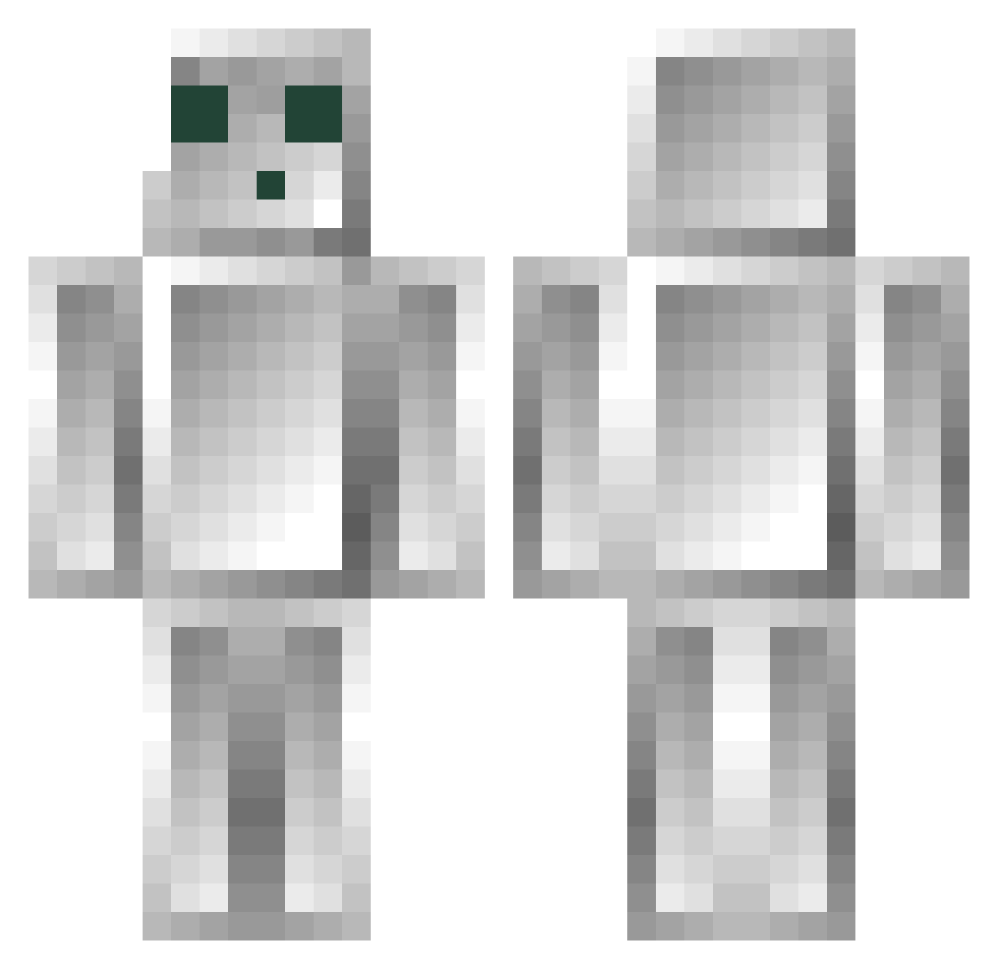 JDman715 Minecraft skin, front and back view