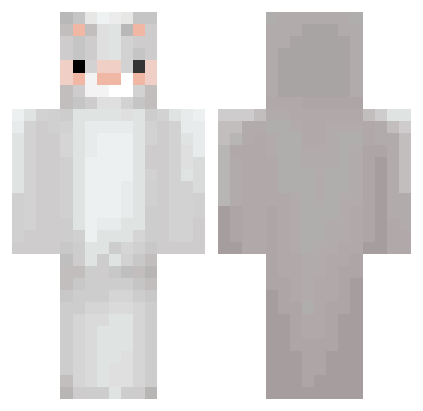 Czranulka Minecraft skin, front and back view