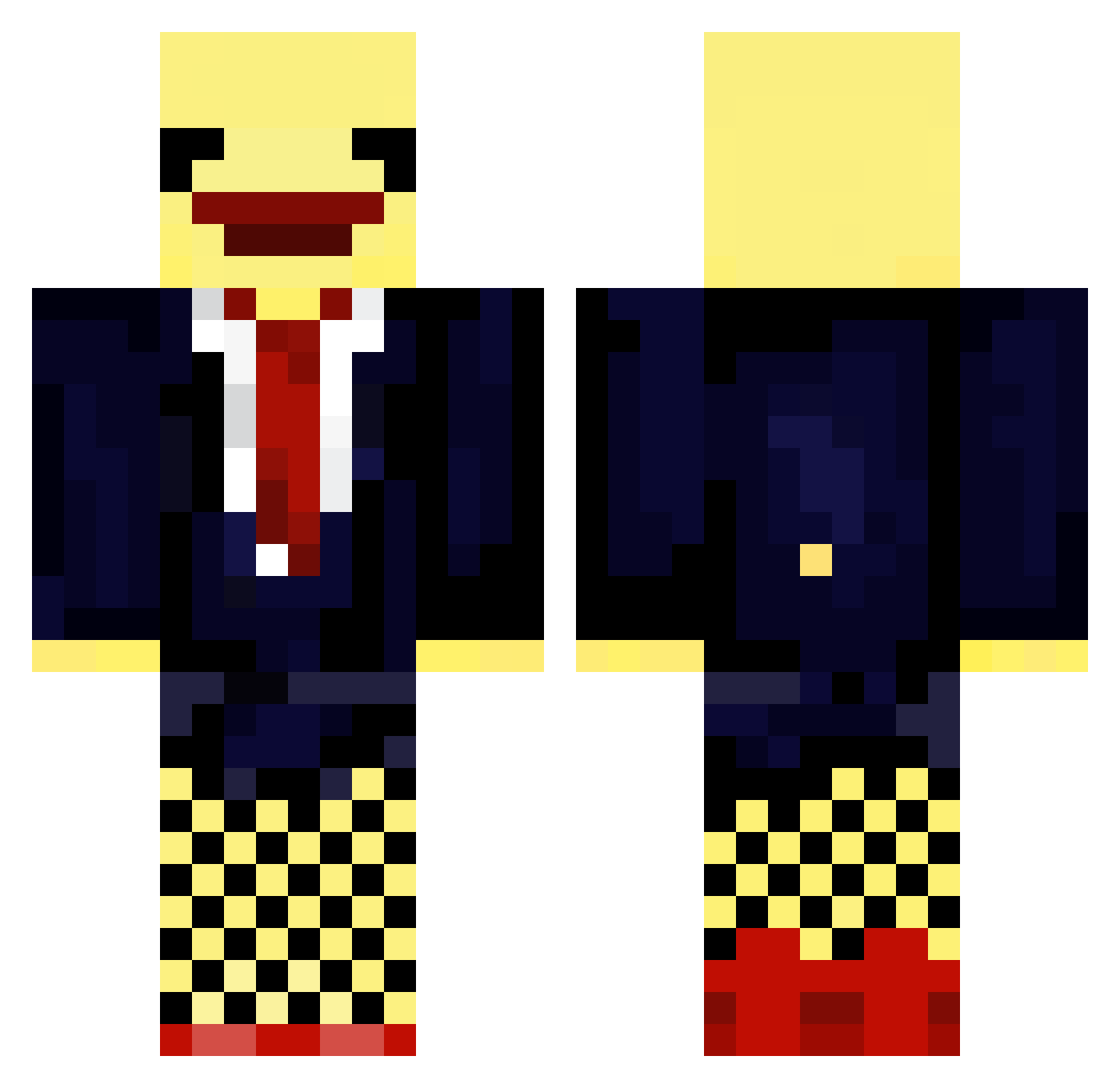 TheDestroyer8901 Minecraft skin, front and back view
