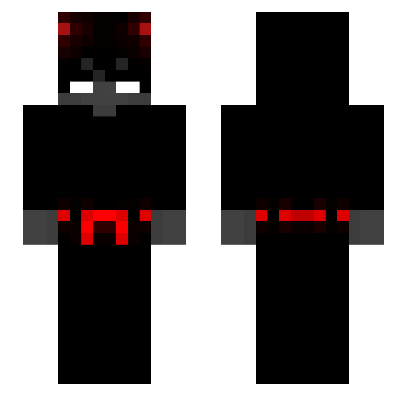 ZETSKI1 Minecraft skin, front and back view