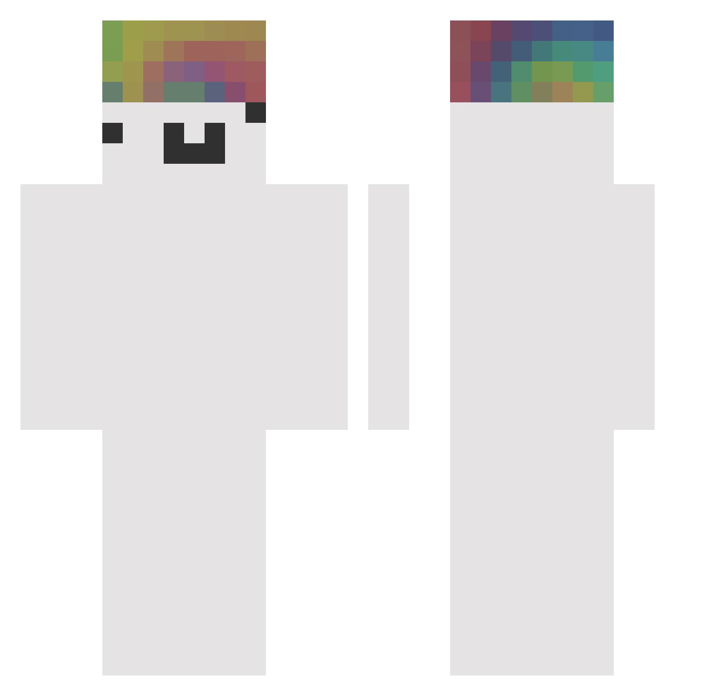 vitinho2155 Minecraft skin, front and back view
