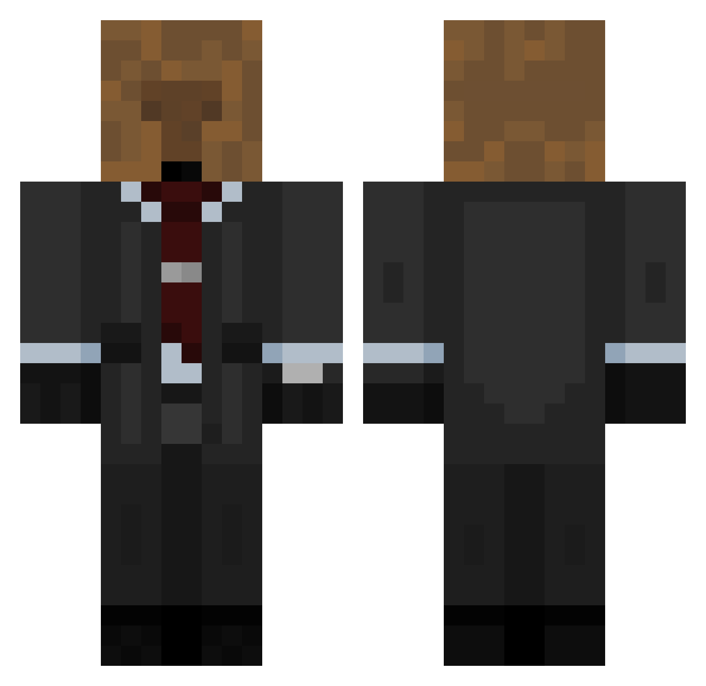 lucky21ew Minecraft skin, front and back view