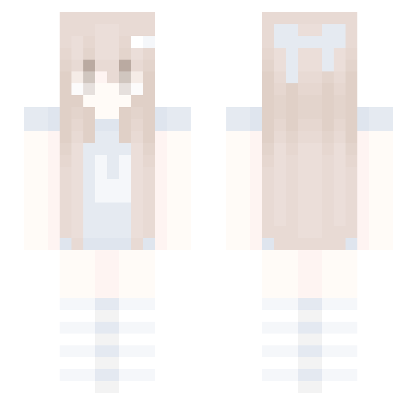 Ankez Minecraft skin, front and back view
