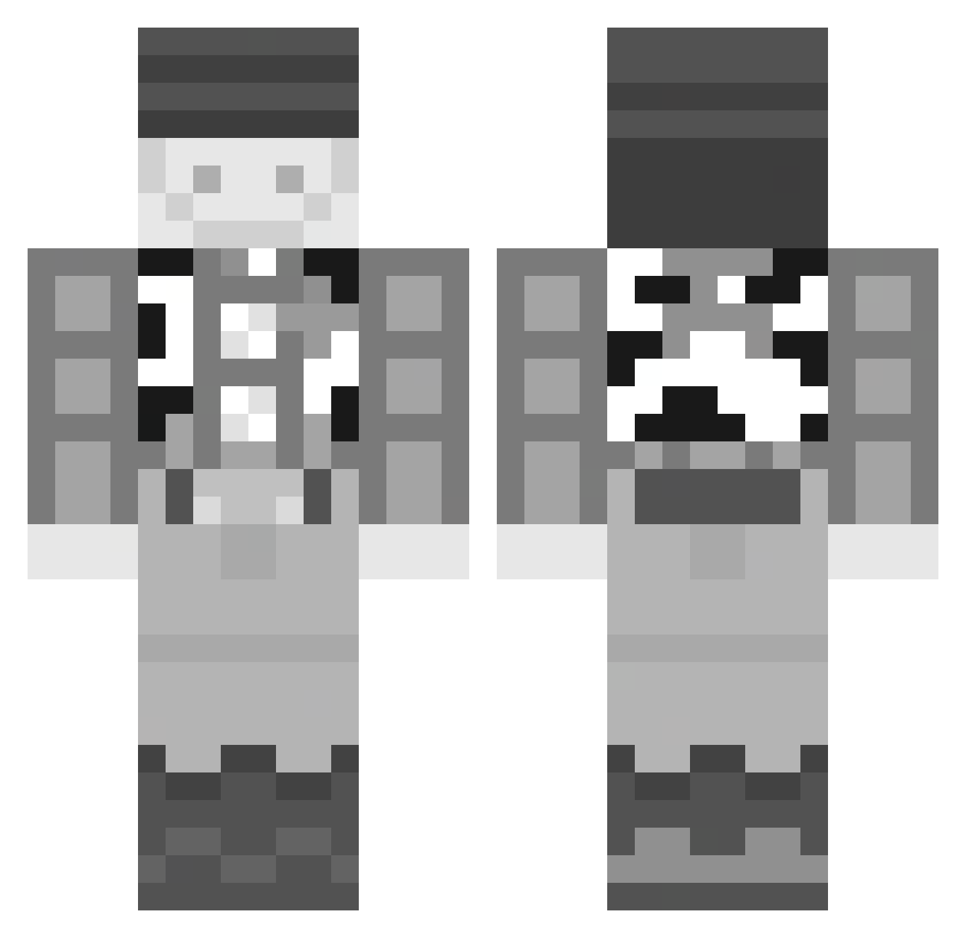 IXEnderShadowIX Minecraft skin, front and back view