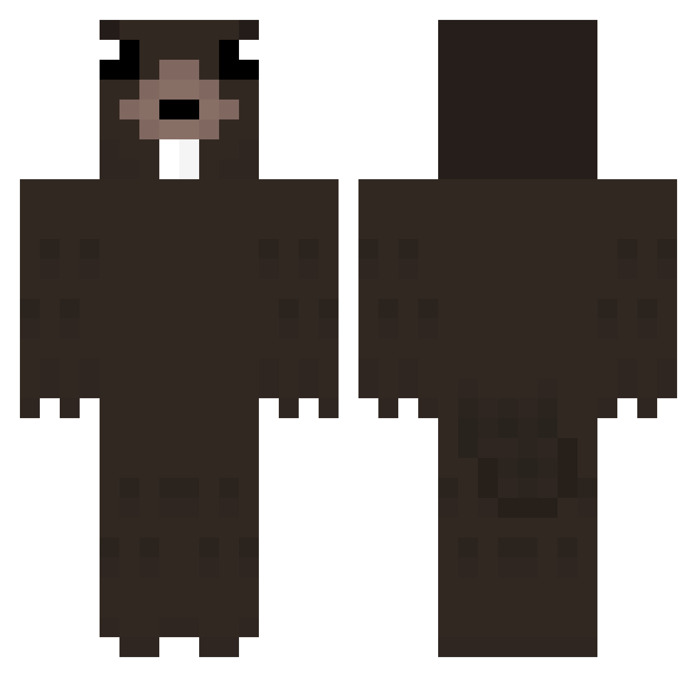 J_Bucks Minecraft skin, front and back view