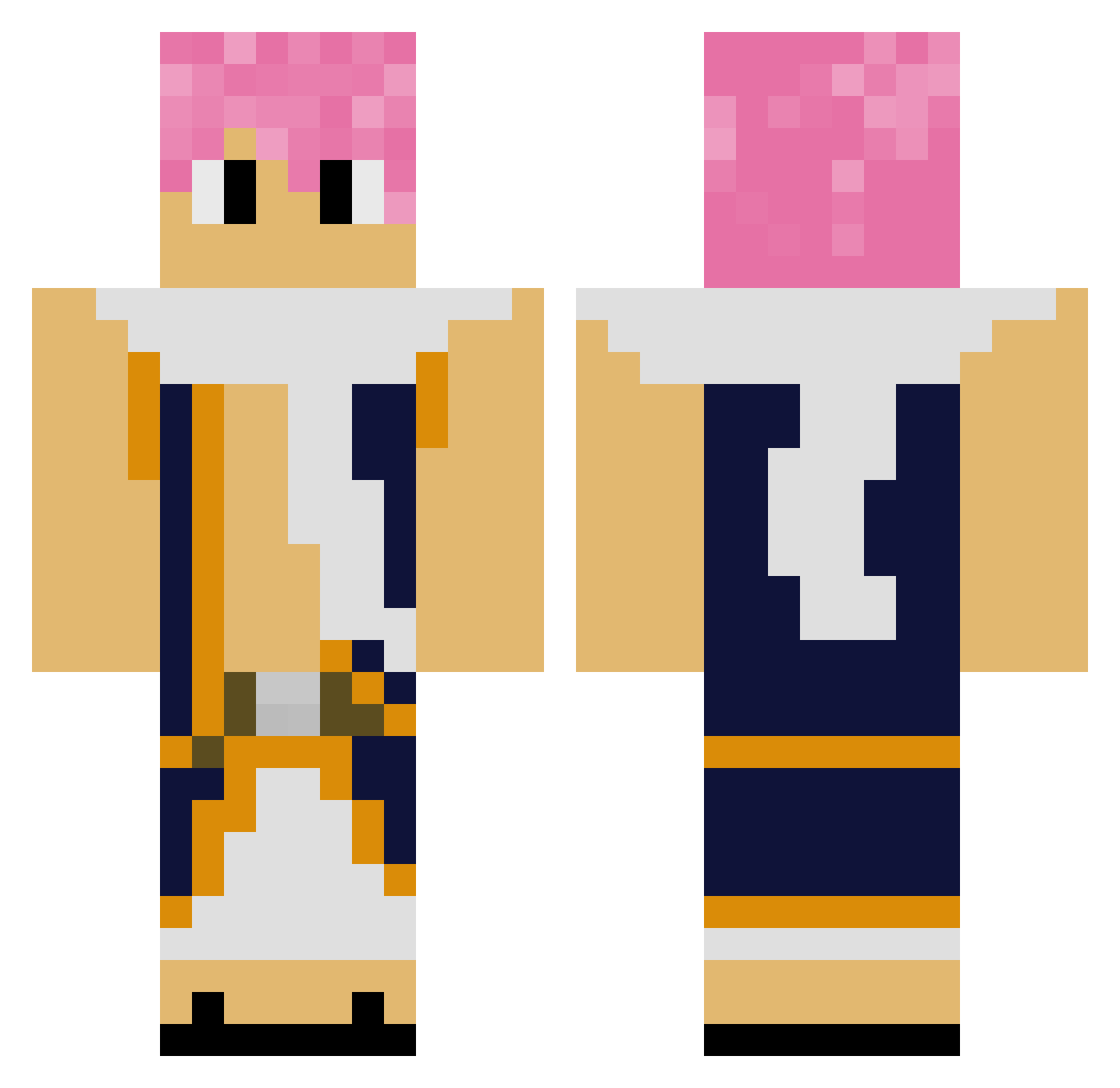 geel14 Minecraft skin, front and back view