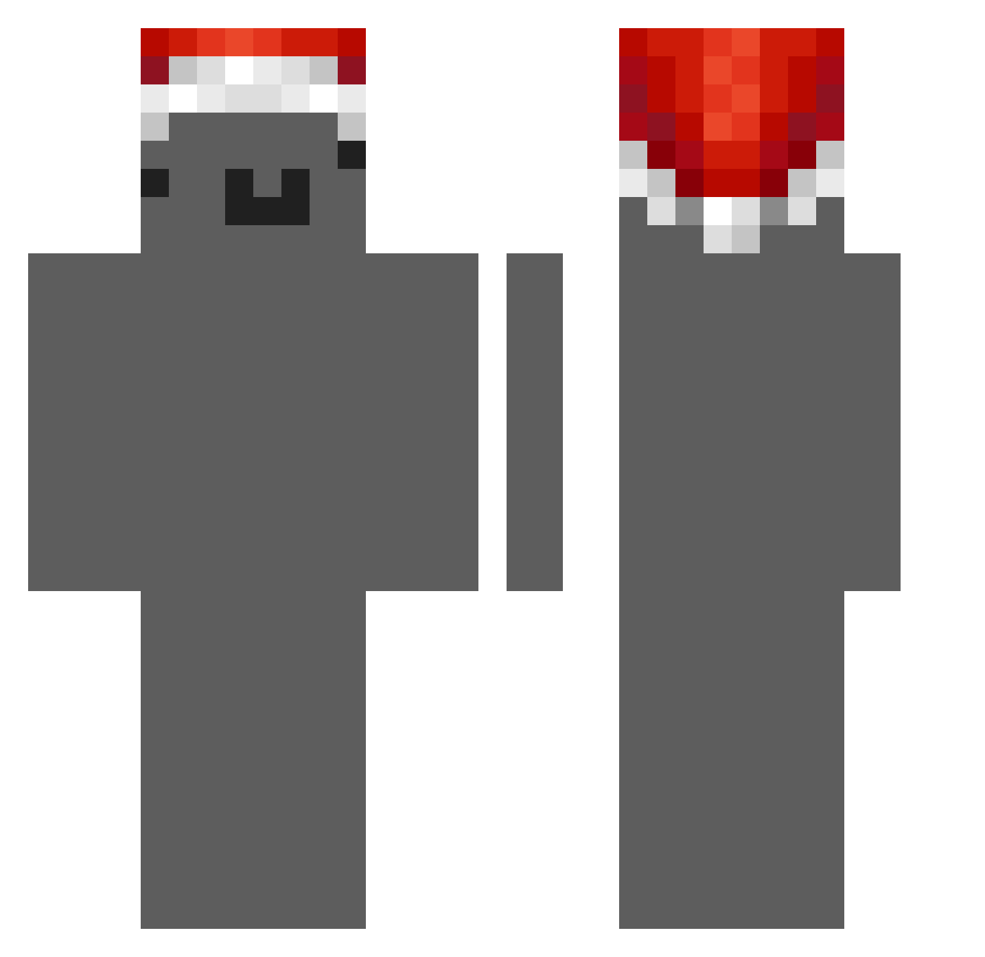 Bluelight___ Minecraft skin, front and back view