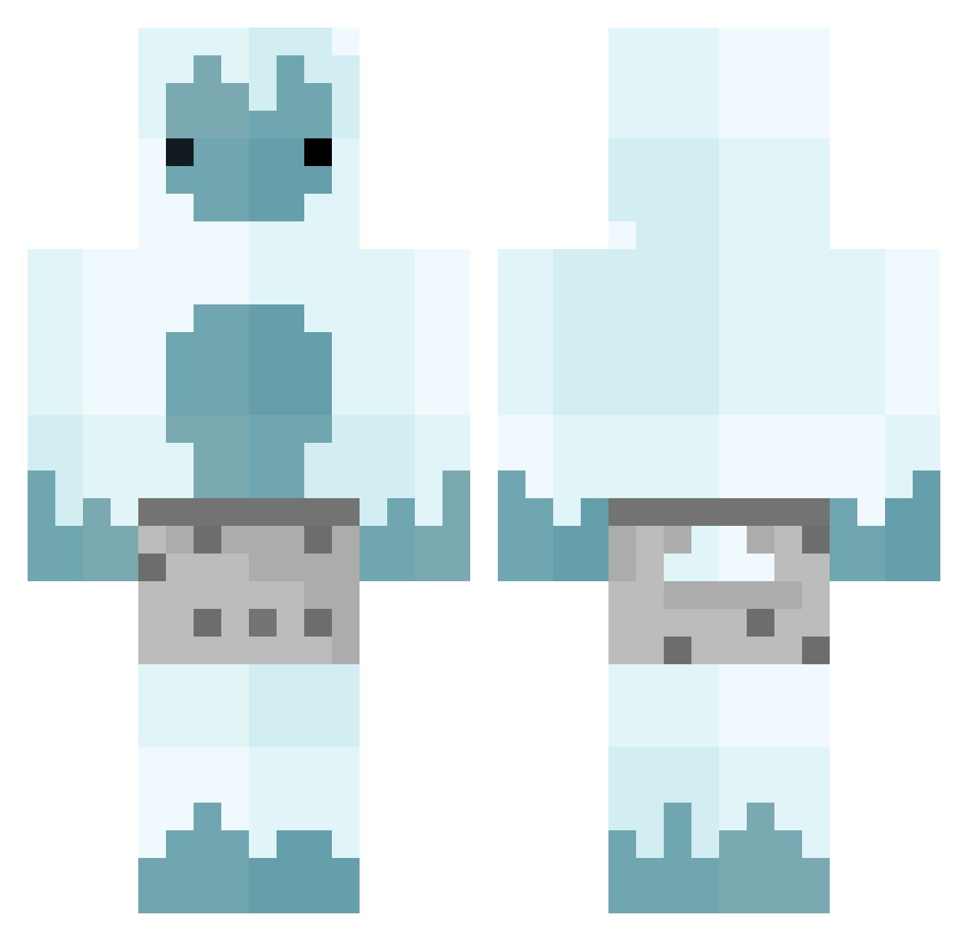 Notime_toplay Minecraft skin, front and back view