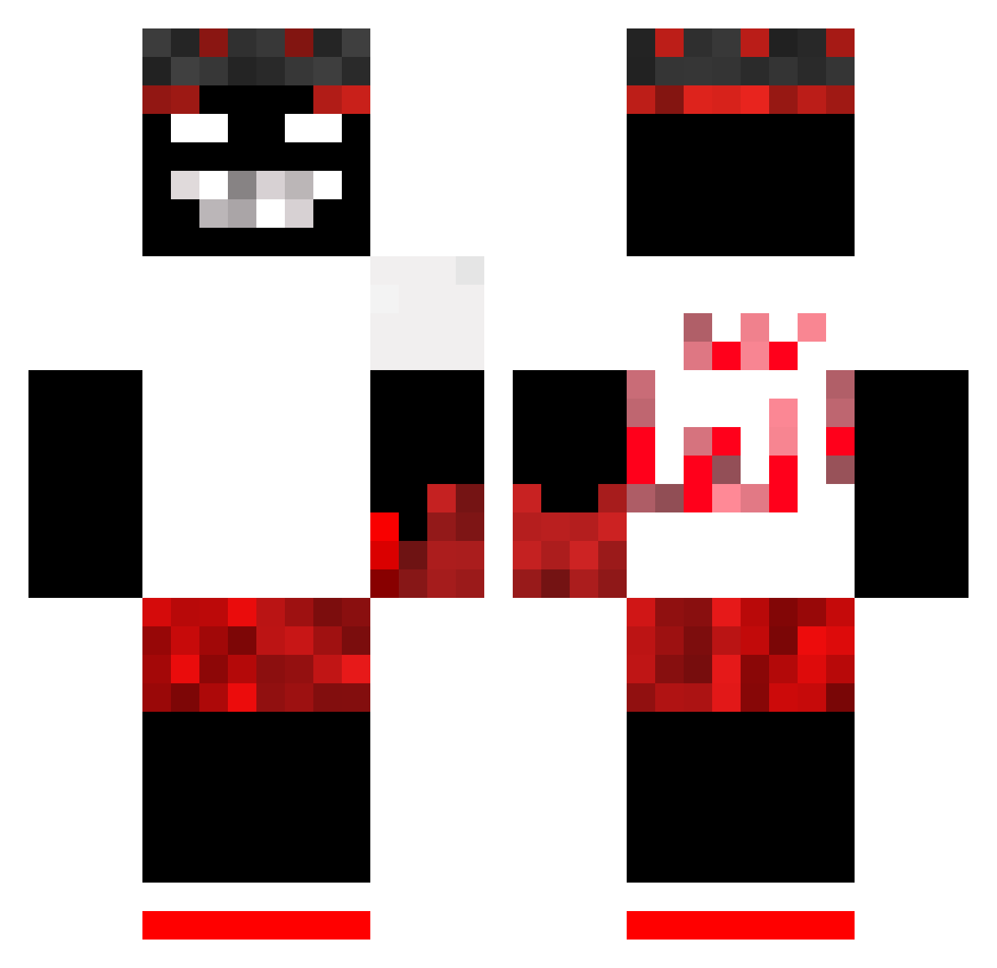 soEzBozo Minecraft skin, front and back view