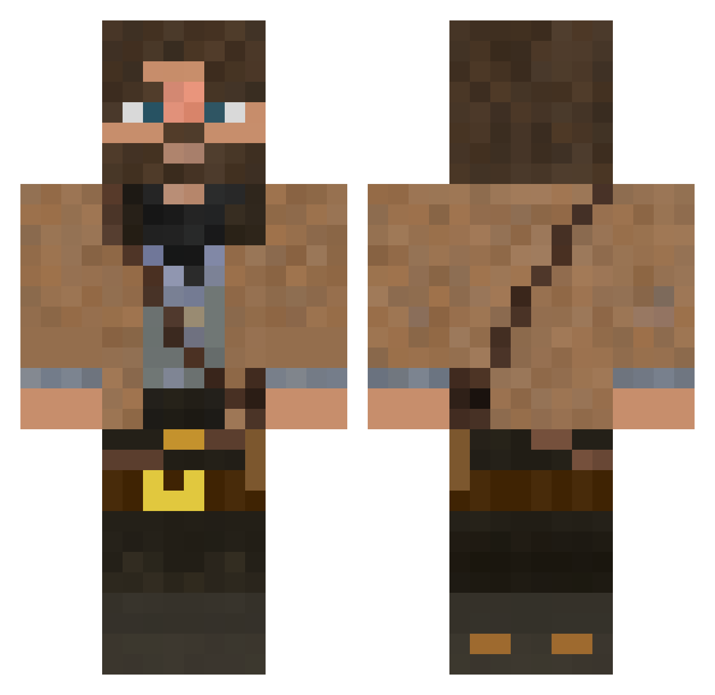 TheJoker072 Minecraft skin, front and back view
