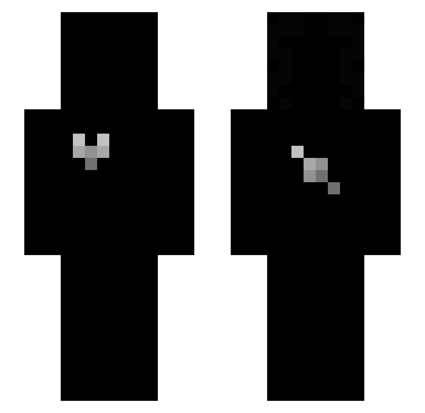 SoliV2 Minecraft skin, front and back view