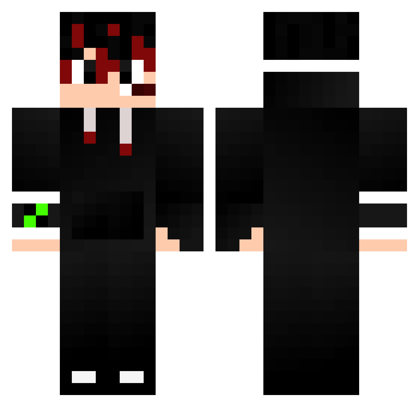 itsuki0826 Minecraft skin, front and back view
