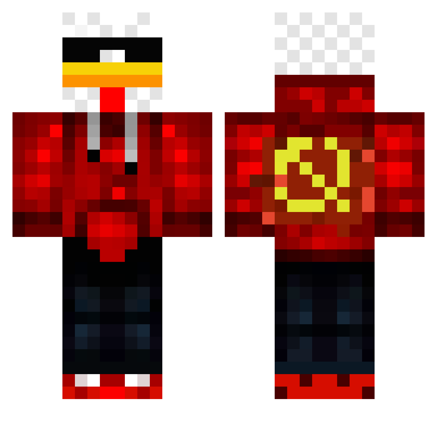Gulab_ Minecraft skin, front and back view