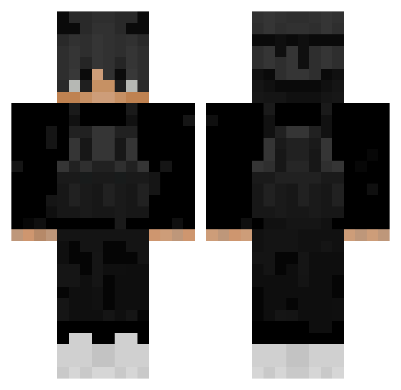 rdmpolice Minecraft skin, front and back view