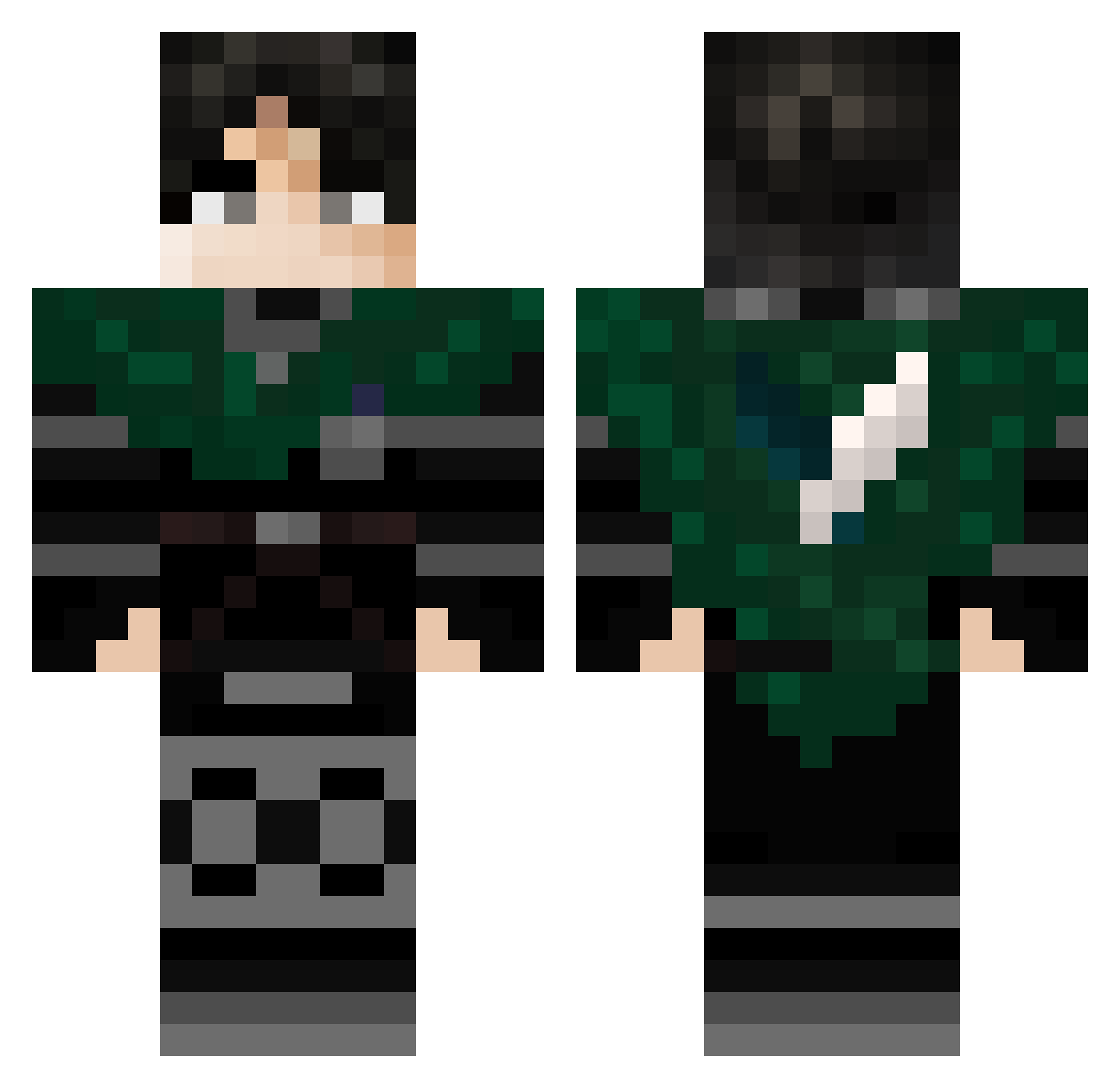 Jimbob_ Minecraft skin, front and back view