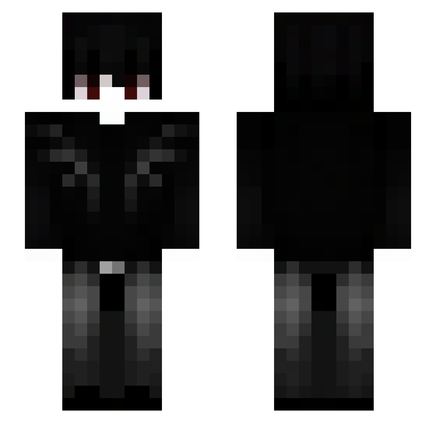 uresii Minecraft skin, front and back view