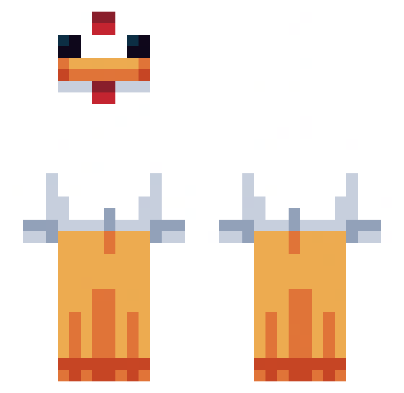 dvik4 Minecraft skin, front and back view