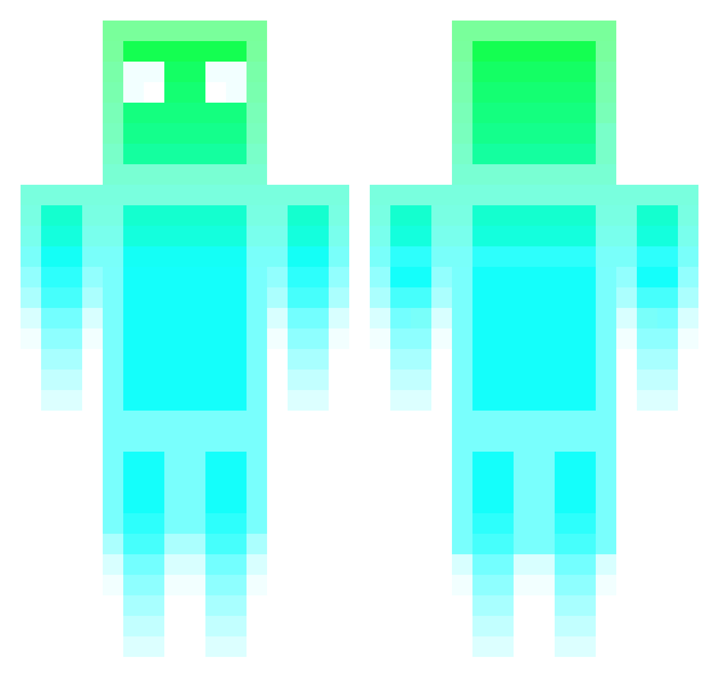 Tavastian Minecraft skin, front and back view