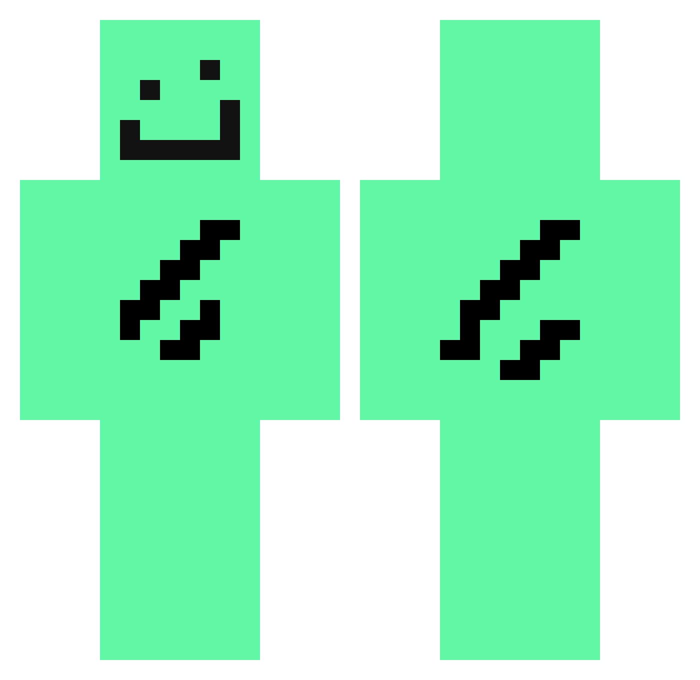 Lazarteh_ Minecraft skin, front and back view
