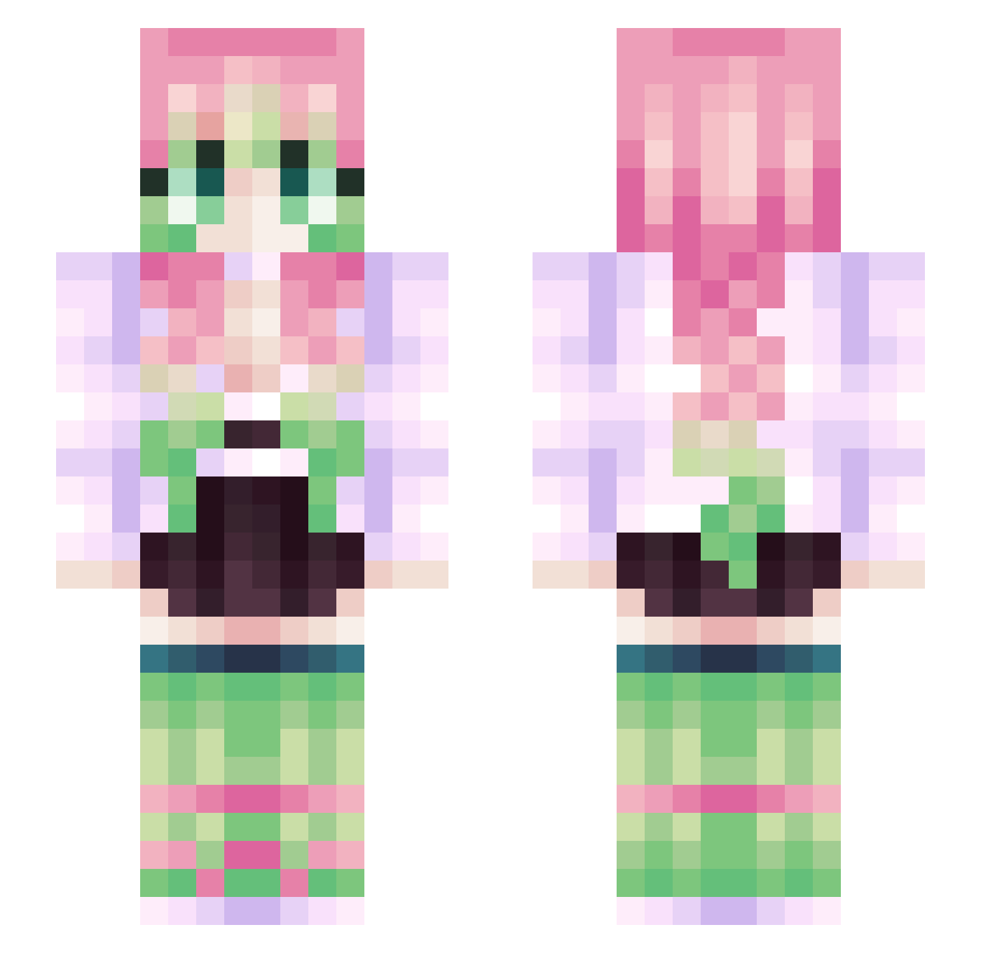 jughead1223 Minecraft skin, front and back view