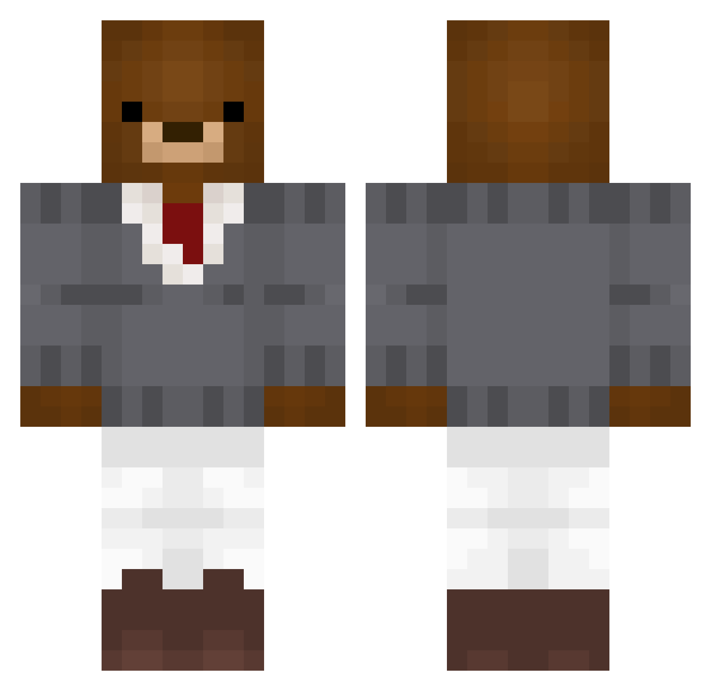 JoshOnPc2 Minecraft skin, front and back view