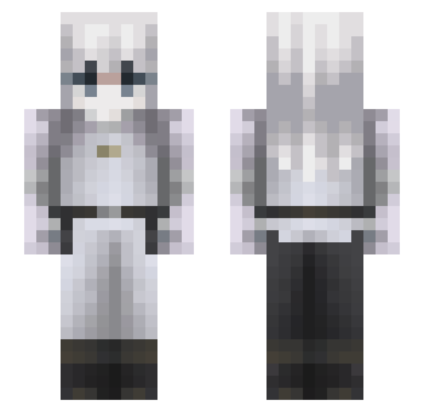 Sayonara11 Minecraft skin, front and back view