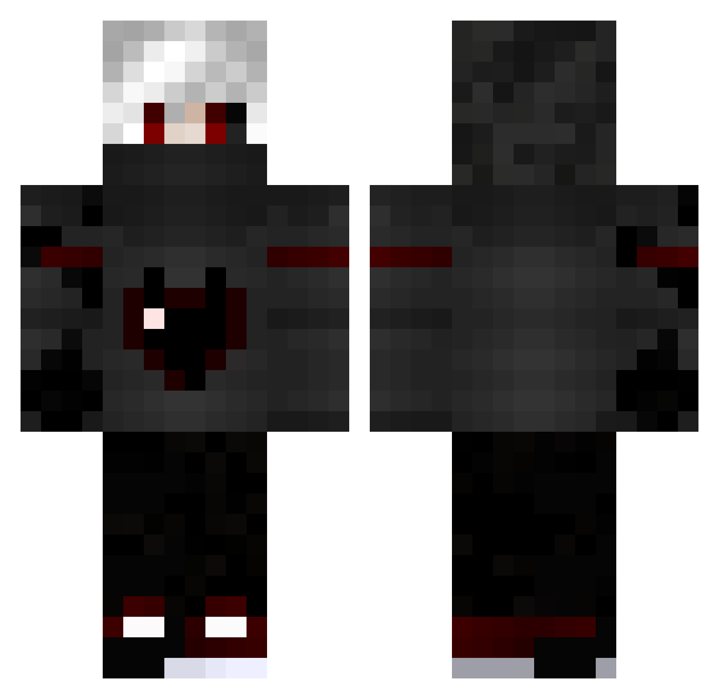 ZestyMarine Minecraft skin, front and back view