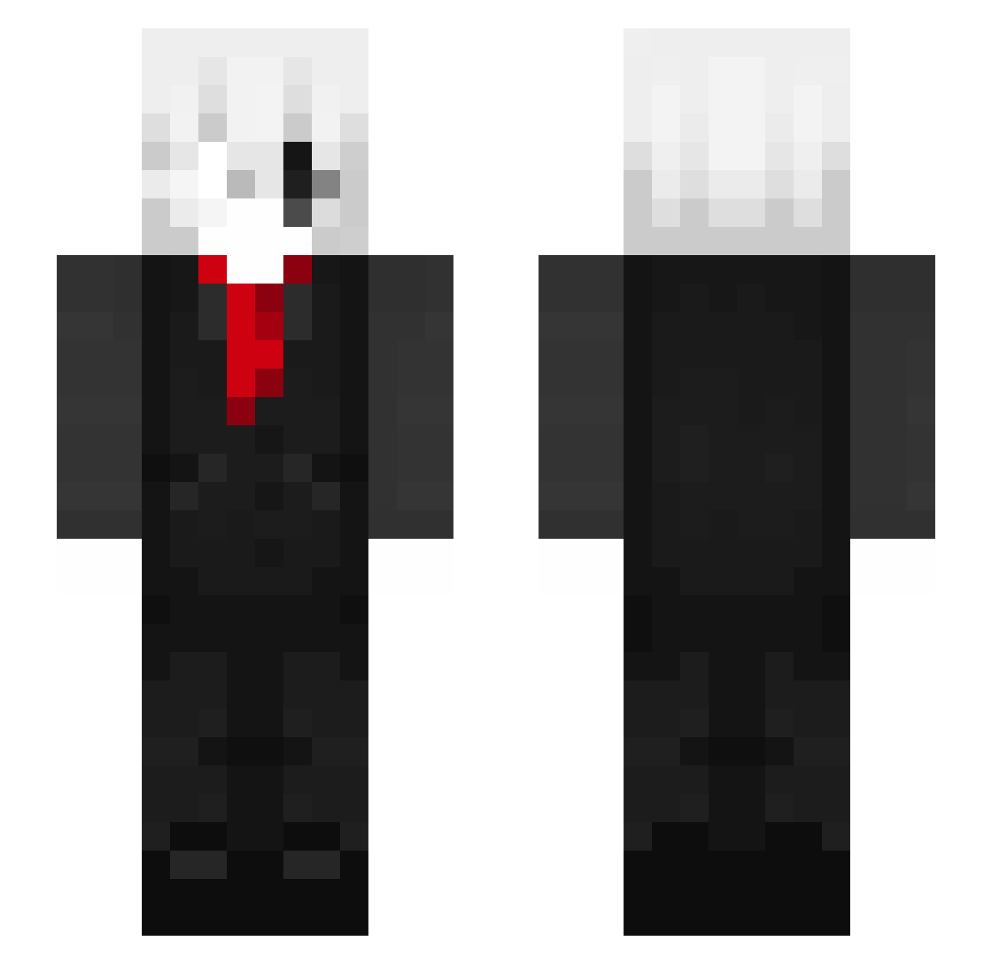 petardy Minecraft skin, front and back view