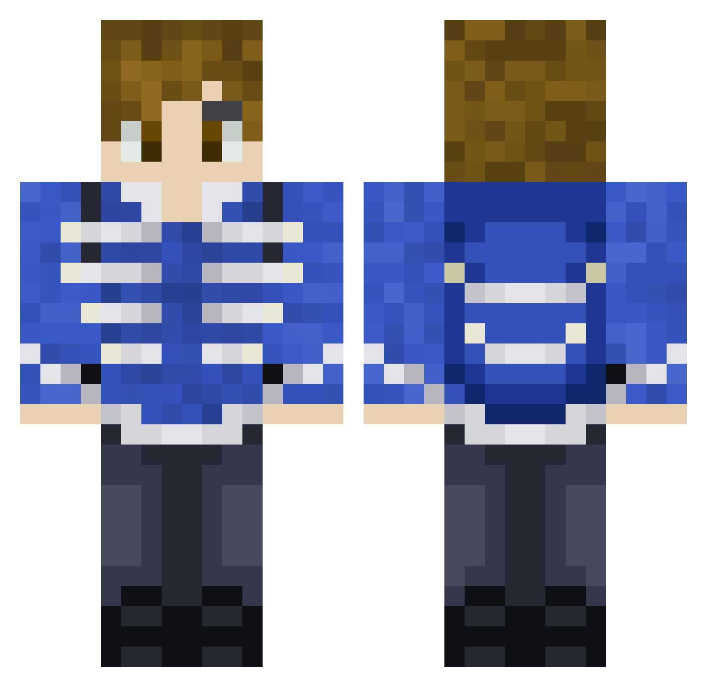 Ronstar3006 Minecraft skin, front and back view