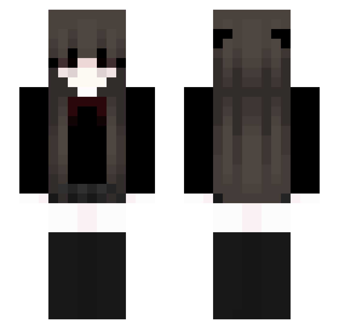 Catherin Minecraft skin, front and back view