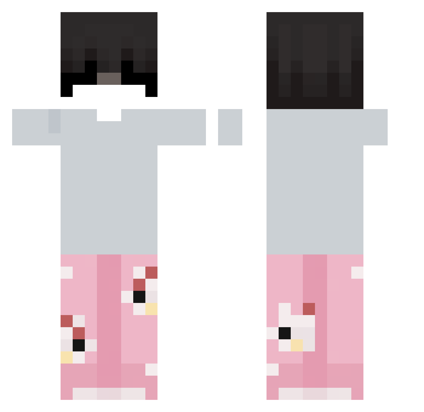 Julixon54321 Minecraft skin, front and back view