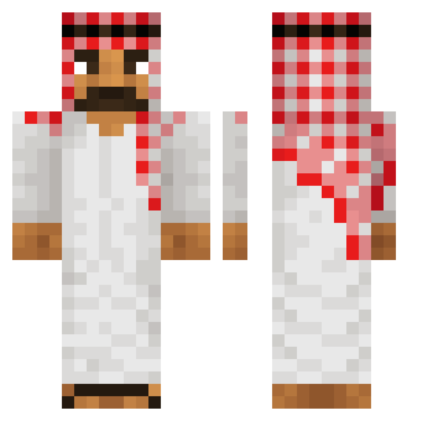 Biamat7929 Minecraft skin, front and back view