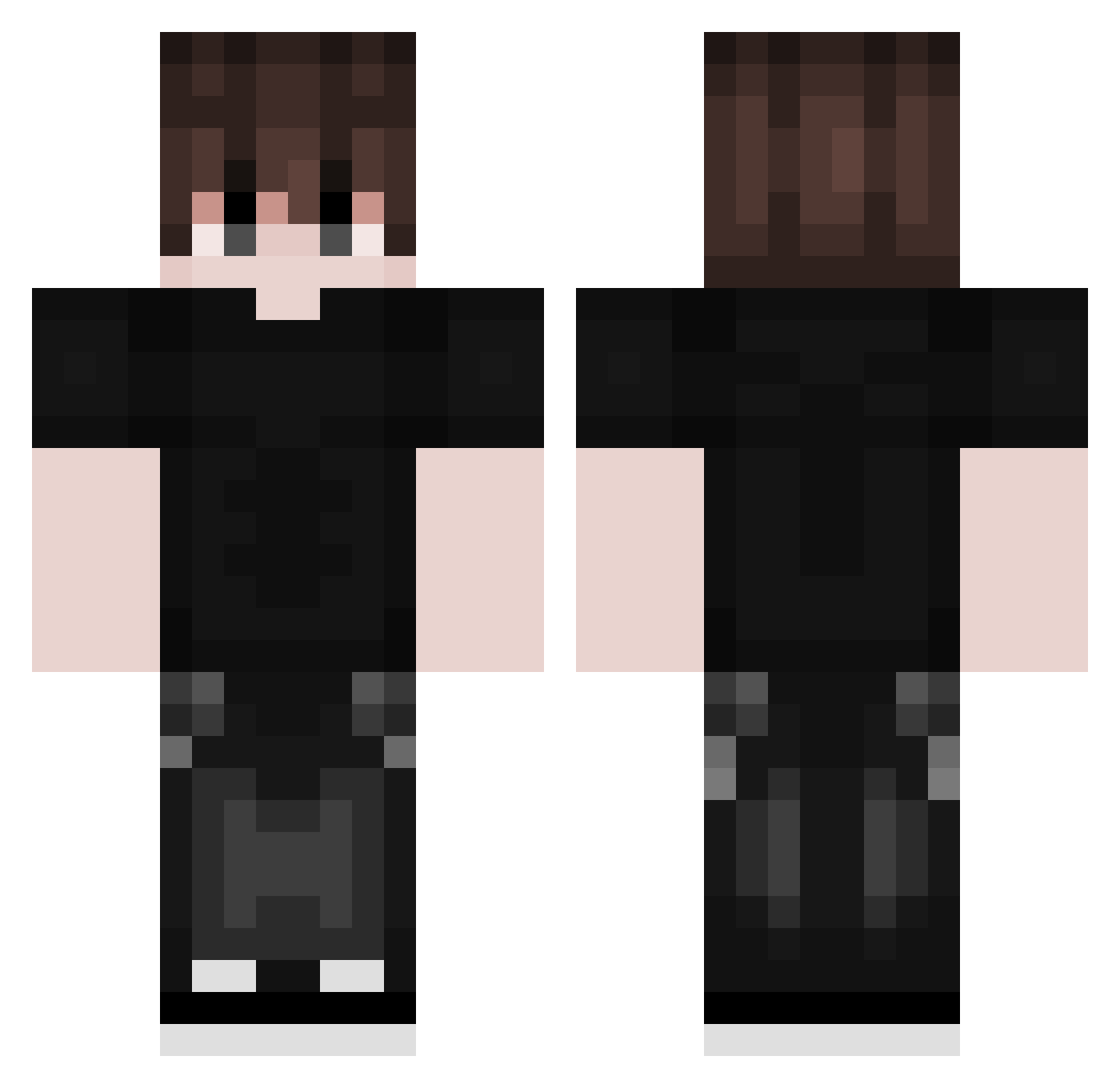 ienkai Minecraft skin, front and back view
