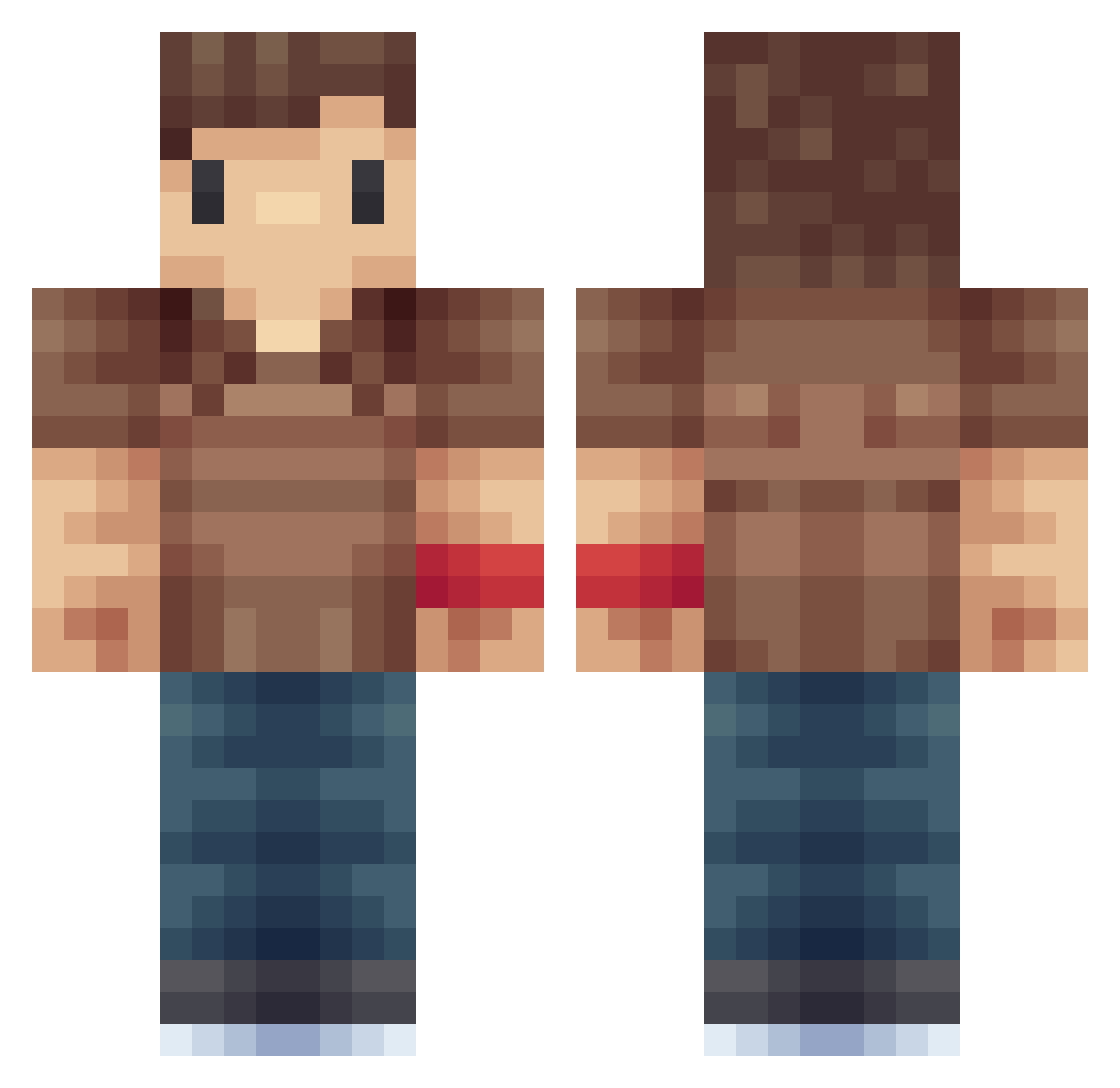 Urban_Age Minecraft skin, front and back view