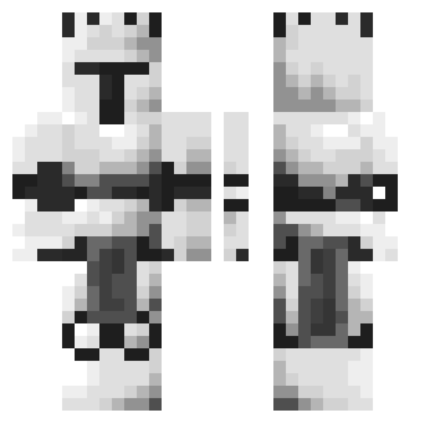 x_GhostSavage_x Minecraft skin, front and back view